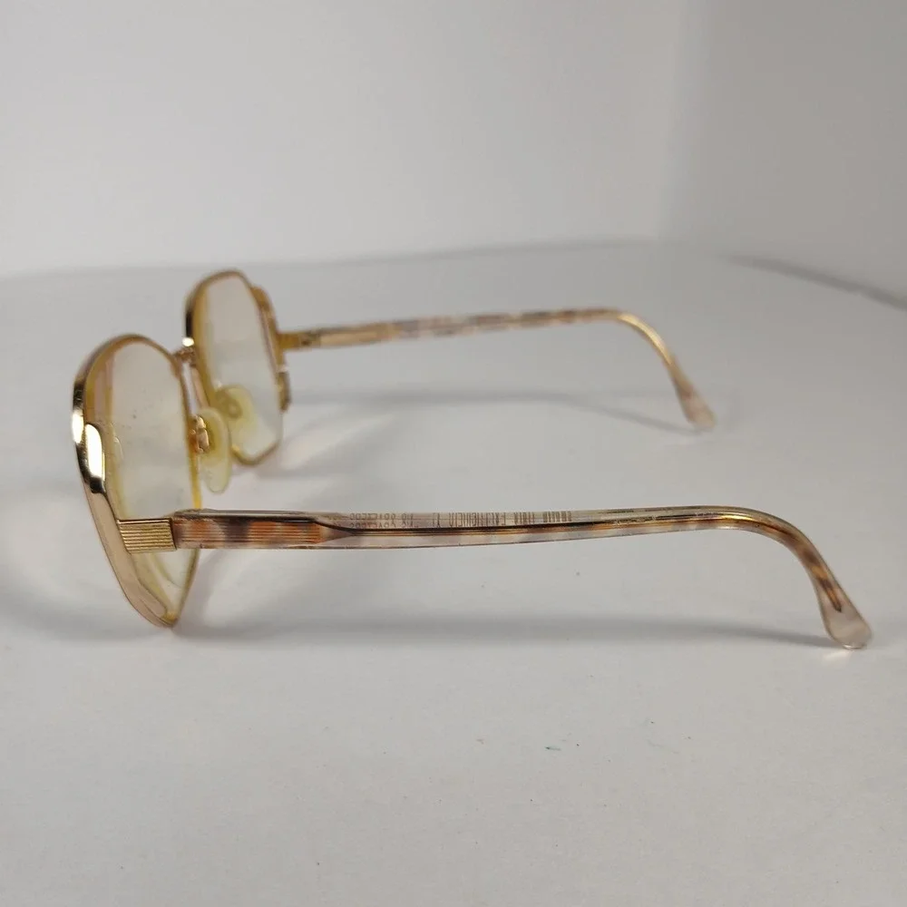 Vtg LensCrafters Lauren Michaels Wms 130 Eyeglasses Frame Italy Taupe/GEP 1006
